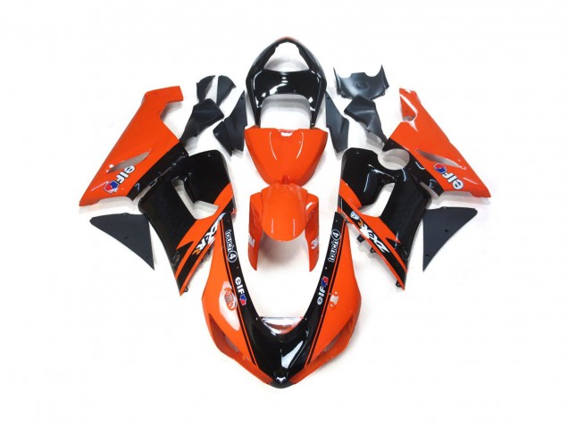 05-06 Orange & Noir Elf ZX6R Carénage 05-06 Orange & Noir Elf ZX6R Carénage