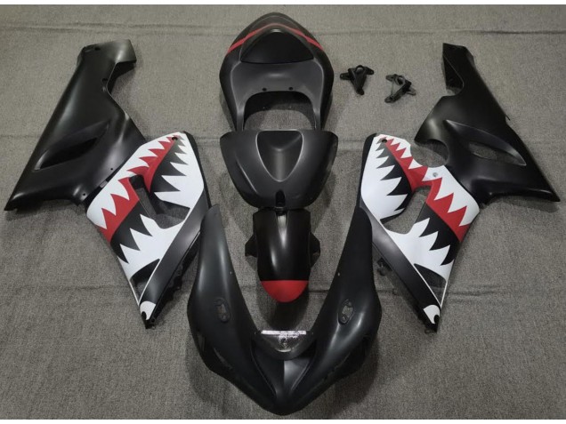 05-06 Requin Noir Mat ZX6R Carénage