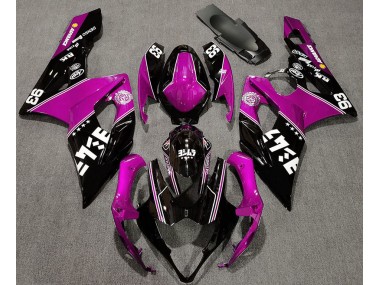05-06 Rose Brillant & Noir Personnalisé GSXR 1000 Carénage