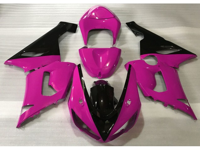 05-06 Rose Brillant & Noir ZX6R Carénage 05-06 Rose Brillant & Noir ZX6R Carénage