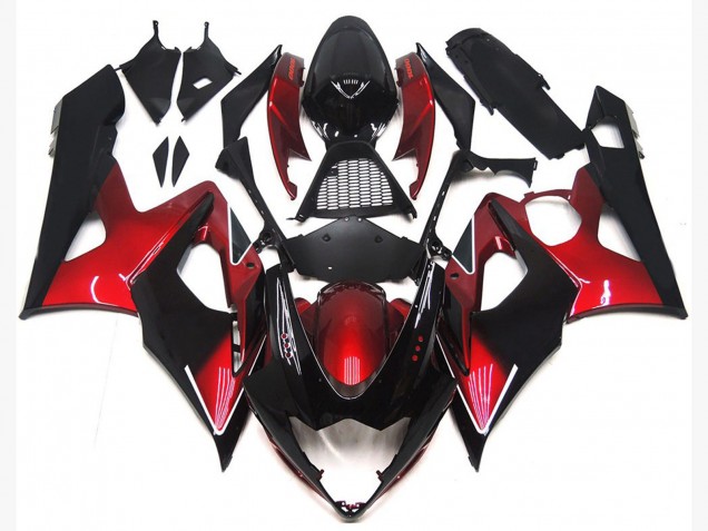 05-06 Rouge Marron & Noir Brillant GSXR 1000 Carénage