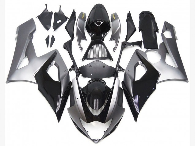 05-06 Style Argent & Noir Brillant GSXR 1000 Carénage