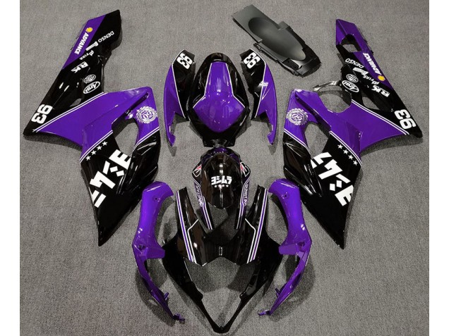 05-06 Violet Brillant & Noir Personnalisé GSXR 1000 Carénage