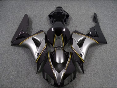 06-07 Argent Avec Rayures Jaunes CBR1000RR Carénage