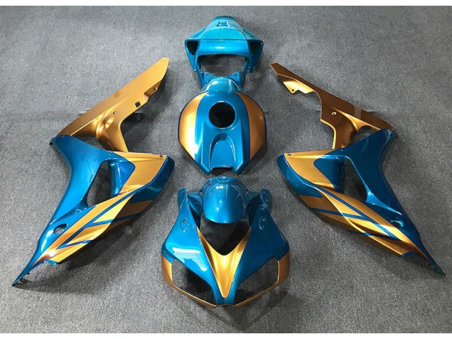 06-07 Bleu Clair & Or CBR1000RR Carénage 06-07 Bleu Clair & Or CBR1000RR Carénage