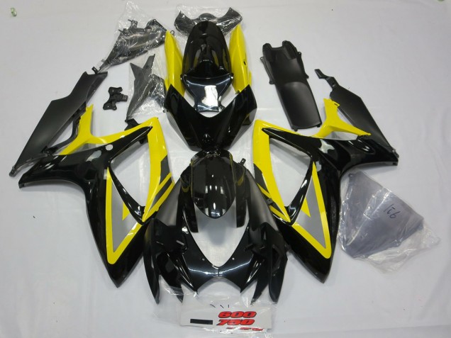 06-07 Noir & Jaune GSXR 600-750 Carénage
