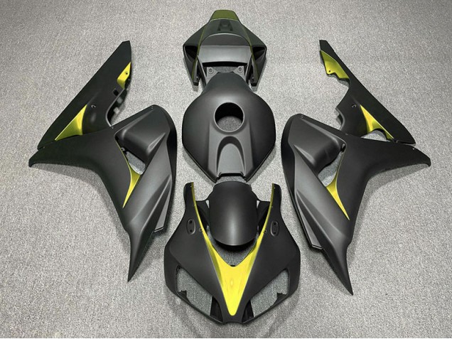 06-07 Noir Mat & Jaune CBR1000RR Carénage