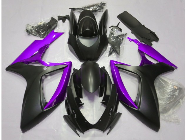 06-07 Noir Mat & Violet GSXR 600-750 Carénage 06-07 Noir Mat & Violet GSXR 600-750 Carénage