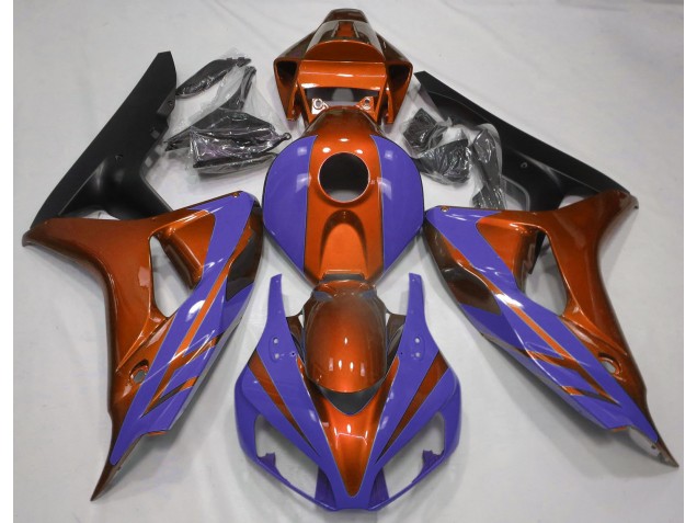 06-07 Orange Brillant & Bleu Foncé CBR1000RR Carénage