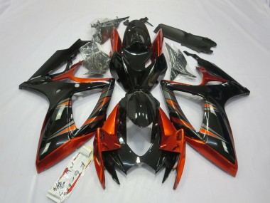 06-07 Orange & Noir GSXR 600-750 Carénage