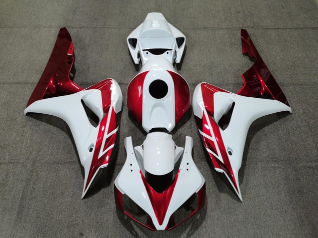 06-07 Rouge Bonbon & Blanc CBR1000RR Carénage 06-07 Rouge Bonbon & Blanc CBR1000RR Carénage