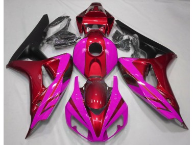 06-07 Rouge Brillant & Rose CBR1000RR Carénage
