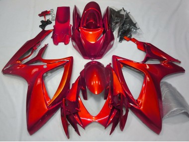 06-07 Rouge Brillant Uni GSXR 600-750 Carénage