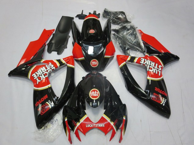 06-07 Rouge Lucky Strike GSXR 600-750 Carénage