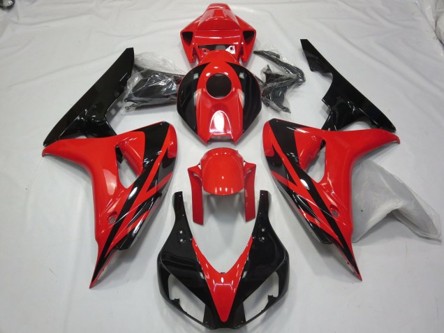 06-07 Rouge Noir OEM Style Sans Décalcomanies CBR1000RR Carénage