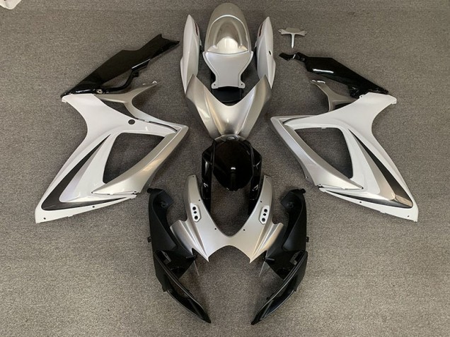 06-07 Style Blanc Argenté OEM GSXR 600-750 Carénage 06-07 Style Blanc Argenté OEM GSXR 600-750 Carénage