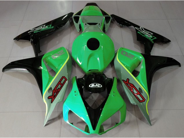 06-07 Style Cbr Vert Brillant & Noir CBR1000RR Carénage 06-07 Style Cbr Vert Brillant & Noir CBR1000RR Carénage