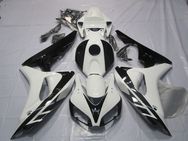 06-07 Style Noir & Blanc OEM Sans Décalcomanies CBR1000RR Carénage
