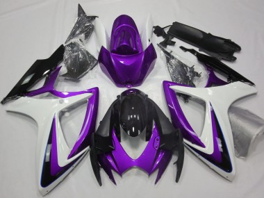 06-07 Violet & Blanc Débadgé GSXR 600-750 Carénage