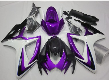 06-07 Violet & Blanc Débadgé GSXR 600-750 Carénage