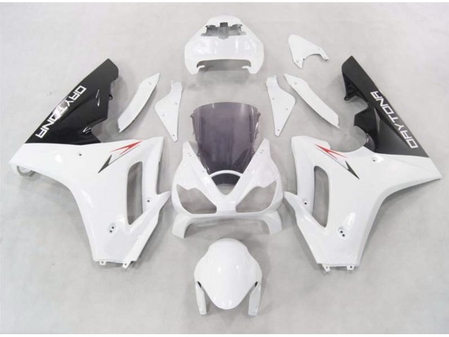 06-08 Blanc Avec Bas Noir Daytona 675 Carénage