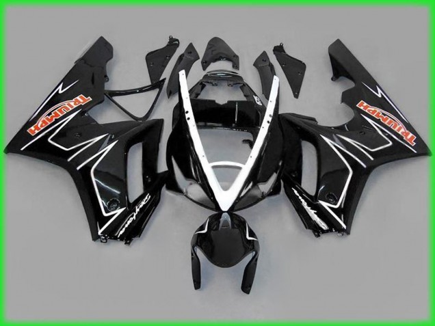06-08 Noir Brillant Avec Blanc Daytona 675 Carénage 06-08 Noir Brillant Avec Blanc Daytona 675 Carénage