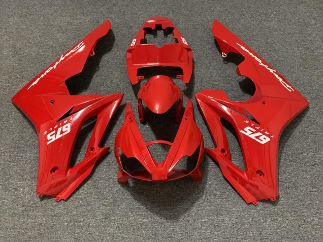 06-08 Rouge Brillant Daytona 675 Carénage