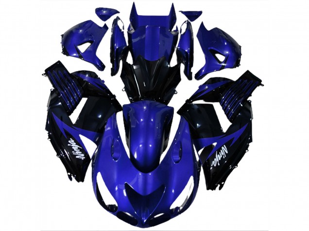 06-11 Bleu Brillant & Noir ZX14R Carénage