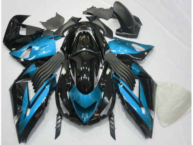 06-11 Bleu Clair & Noir Uni ZX14R Carénage