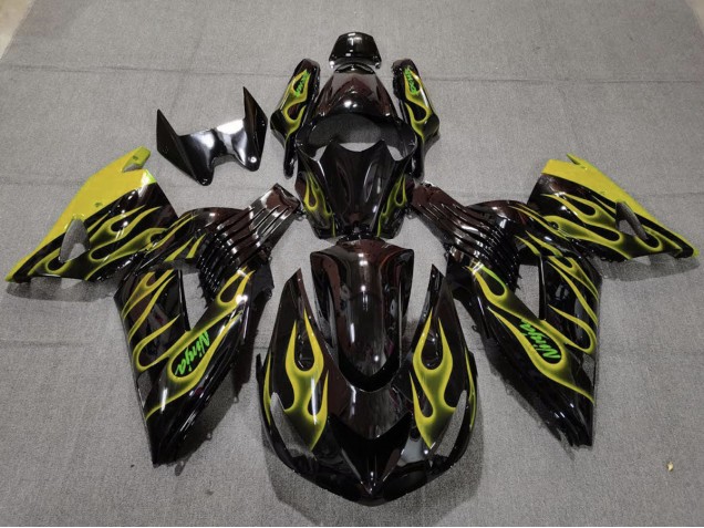 06-11 Giallo Fiamma ZX14R Carénage 06-11 Giallo Fiamma ZX14R Carénage