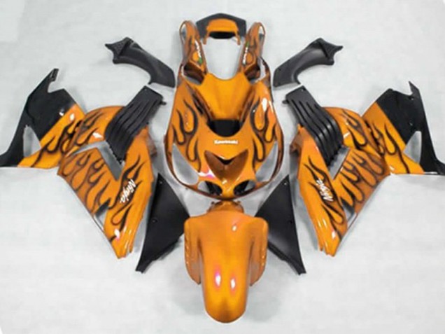 06-11 Giallo Nero Fiamma ZX14R Carénage