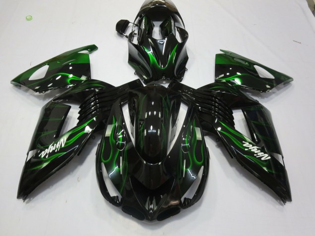 06-11 Vert Flamme ZX14R Carénage