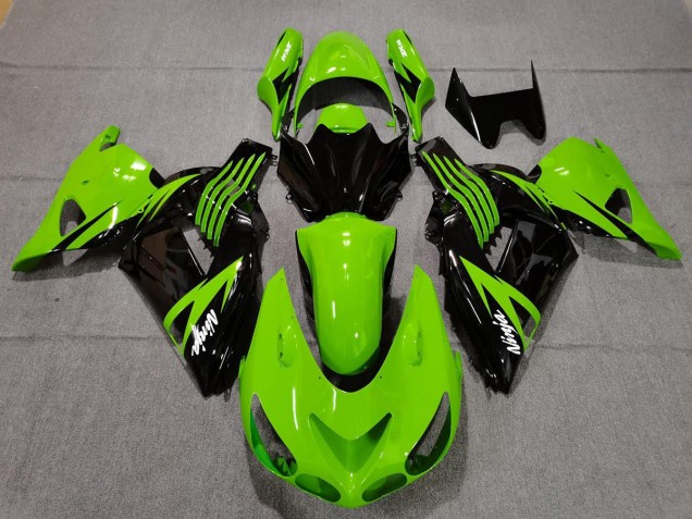 06-11 Vert Lime & Noir ZX14R Carénage