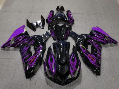 06-11 Violet Flamme ZX14R Carénage