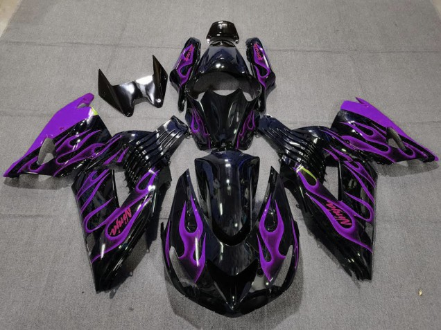 06-11 Violet Flamme ZX14R Carénage