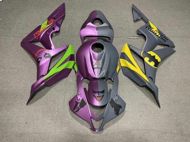 07-08 Bat Man Contre Joker Matte CBR600RR Carénage 07-08 Bat Man Contre Joker Matte CBR600RR Carénage
