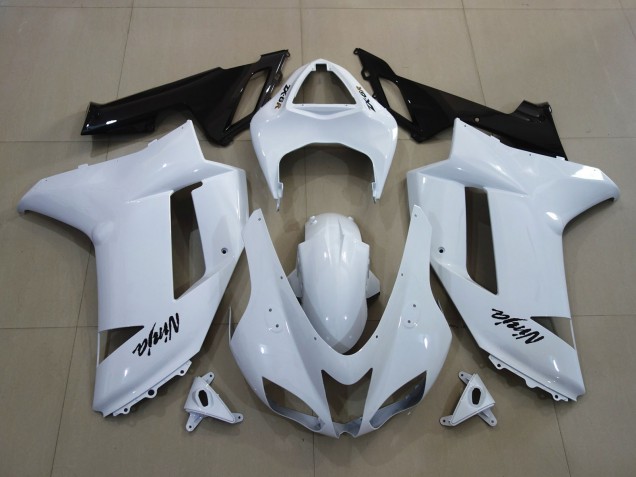 07-08 Blanc Brillant ZX6R Carénage 07-08 Blanc Brillant ZX6R Carénage
