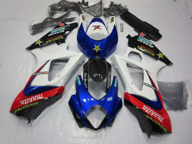 07-08 Blanc Rockstar GSXR 1000 Carénage