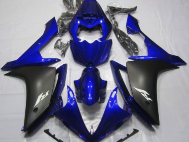 07-08 Bleu Brillant & Noir R1 Carénage