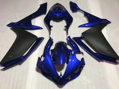 07-08 Bleu Brillant & Noir R1 Carénage
