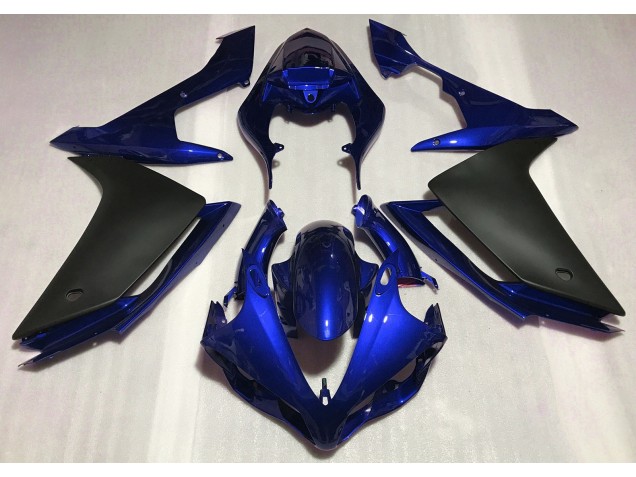 07-08 Bleu Brillant & Noir R1 Carénage