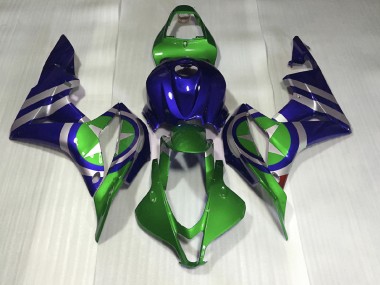 07-08 Bleu Vert Captain America CBR600RR Carénage