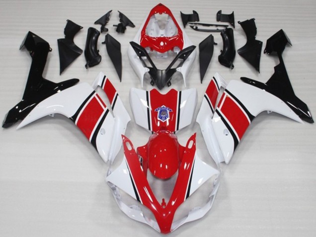 07-08 Brillant De Style Blanc & Rouge OEM R1 Carénage 07-08 Brillant De Style Blanc & Rouge OEM R1 Carénage
