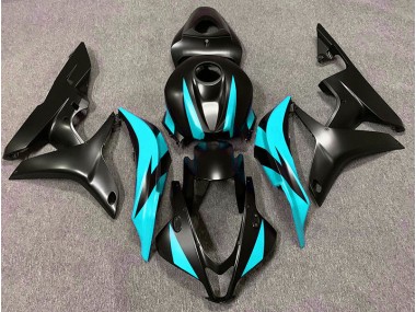 07-08 Conception Noir Mat & Cyan CBR600RR Carénage
