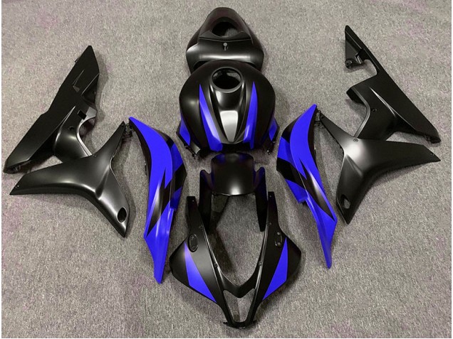 07-08 Design Noir Mat & Bleu CBR600RR Carénage
