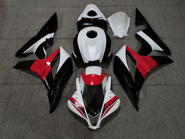 07-08 Noir Blanc & Rouge CBR600RR Carénage 07-08 Noir Blanc & Rouge CBR600RR Carénage