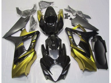 07-08 Noir Brillant & Jaune GSXR 1000 Carénage