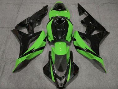07-08 Noir Brillant & Vert CBR600RR Carénage