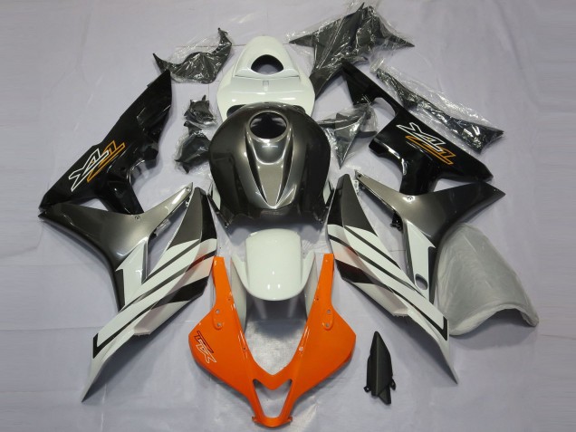 07-08 Noir Gris & Orange CBR600RR Carénage