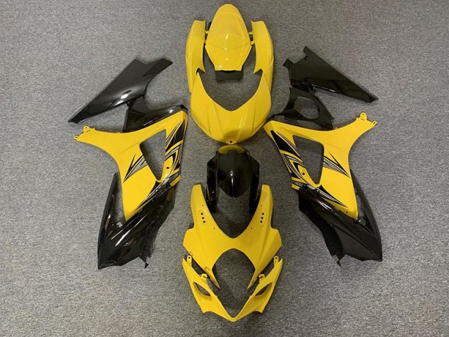 07-08 Noir & Jaune GSXR 1000 Carénage 07-08 Noir & Jaune GSXR 1000 Carénage